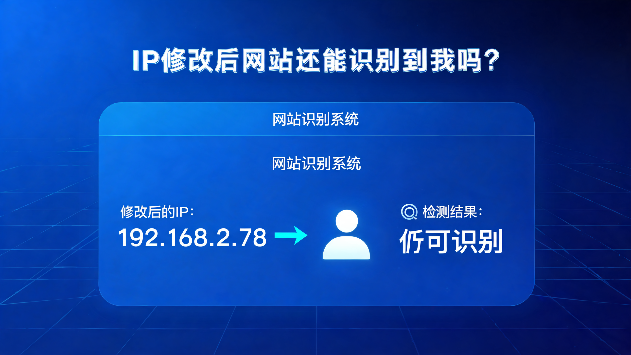 IP修改后网站还能识别到我吗？